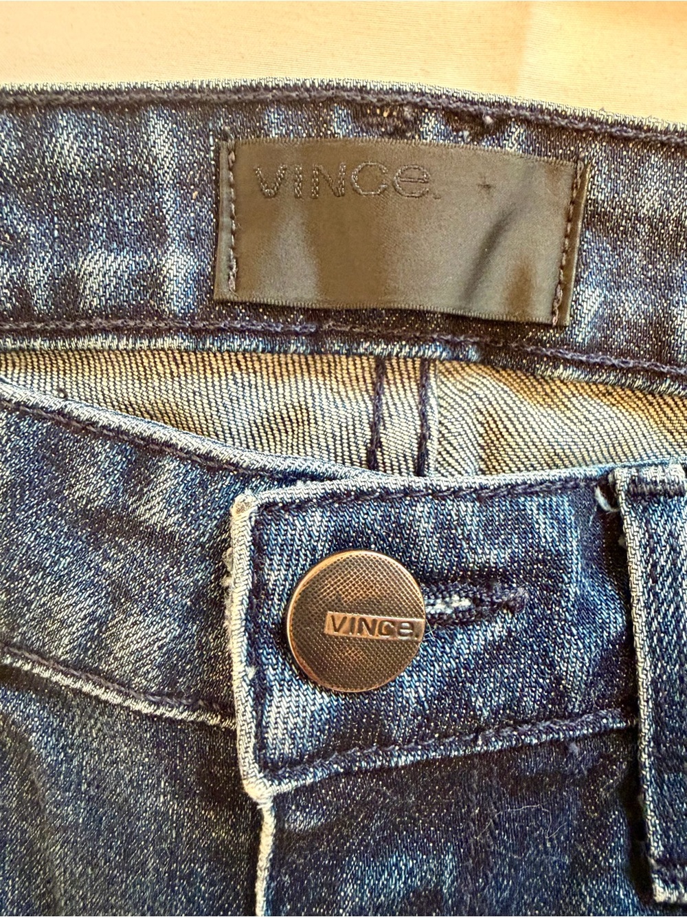 Vince Dark Blue Skinny Jeans Size 27 - Picture 2 of 8